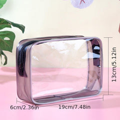 Transparent PVC Cosmetics Bag Waterproof Travel Toiletry Organizer