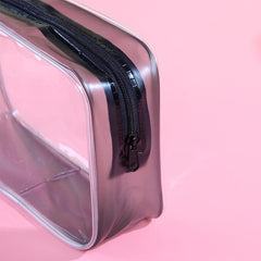 Transparent PVC Cosmetics Bag Waterproof Travel Toiletry Organizer
