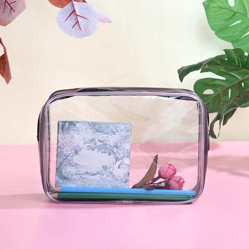 Transparent PVC Cosmetics Bag Waterproof Travel Toiletry Organizer
