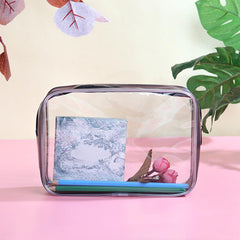 Transparent PVC Cosmetics Bag Waterproof Travel Toiletry Organizer