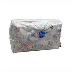 Quicksand Planet Decor Waterproof Makeup Bag
