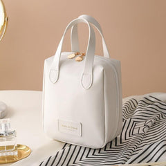 Large Capacity PU Leather Cosmetic Bag Makeup Organizer