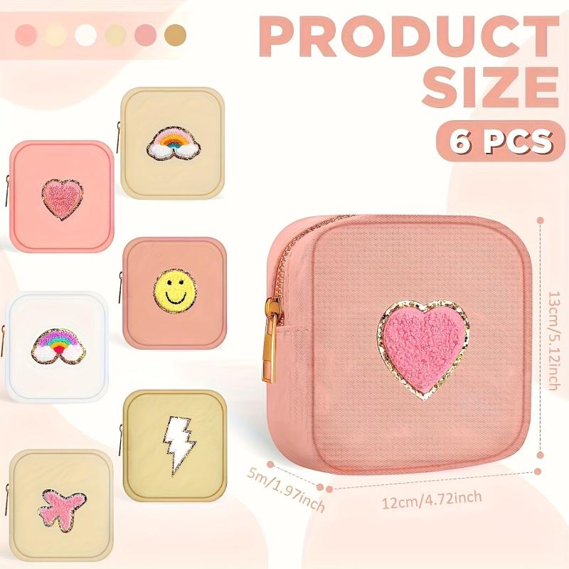 Preppy Patch Period Bag Sanitary Napkin Organizer
