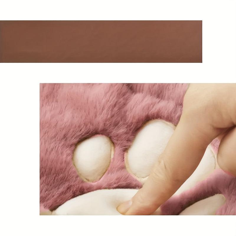 Plush Paw Makeup Bag Drawstring Travel Cosmetic Case Pouch