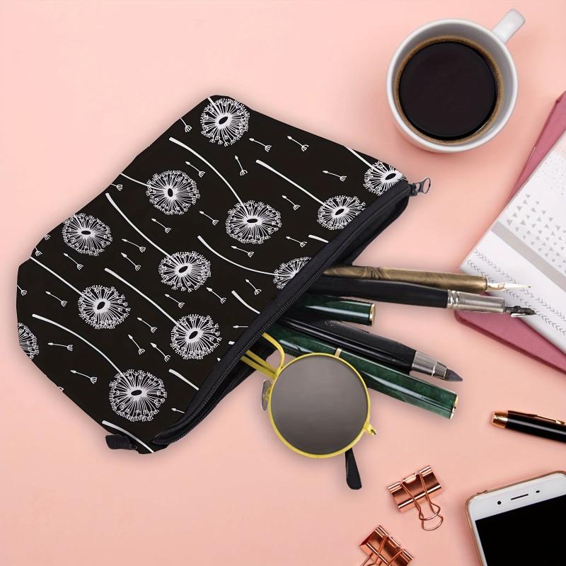 Dandelion Pattern Waterproof Makeup Bag for Teens