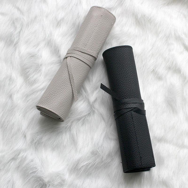 Portable Makeup Brush Rolling Case for 10 Brushes