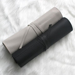 Portable Makeup Brush Rolling Case for 10 Brushes