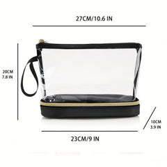 Clear Makeup Bag Toiletry Bag PVC Travel Makeup Bag Large Capacity