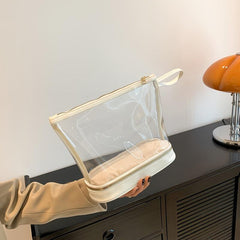 Clear Makeup Bag Toiletry Bag PVC Travel Makeup Bag Large Capacity