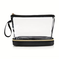 Clear Makeup Bag Toiletry Bag PVC Travel Makeup Bag Large Capacity