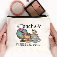 Teacher Change The World Travel Pouch Gift