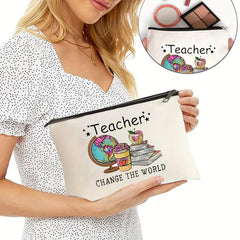Teacher Change The World Travel Pouch Gift