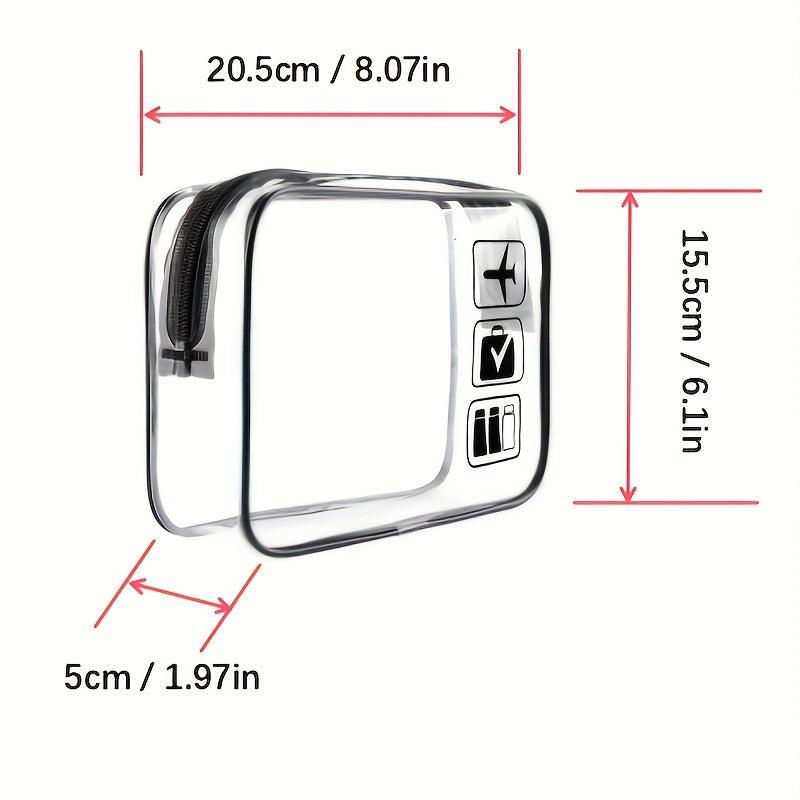 Clear PVC Cosmetic Bag Waterproof Plastic Cosmetic Toiletry Bag