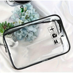 Clear PVC Cosmetic Bag Waterproof Plastic Cosmetic Toiletry Bag