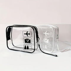 Clear PVC Cosmetic Bag Waterproof Plastic Cosmetic Toiletry Bag