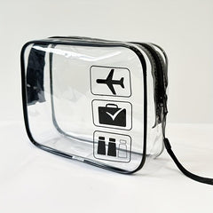 Clear PVC Cosmetic Bag Waterproof Plastic Cosmetic Toiletry Bag