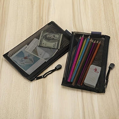 6PCS Mesh Cosmetic Zipper Bags Makeup Pouches Travel Organizer Case