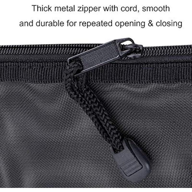 6PCS Mesh Cosmetic Zipper Bags Makeup Pouches Travel Organizer Case