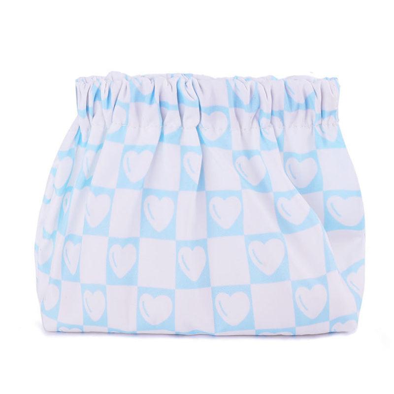 3pcs Small Pouches Mini Makeup Bag Self closing Accessories Organizer