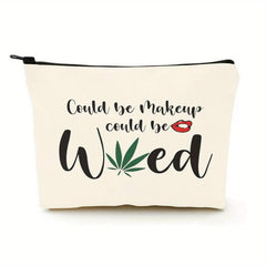 Funny Leaf Makeup Bag Gift For Women Friends Sister Teen Girls