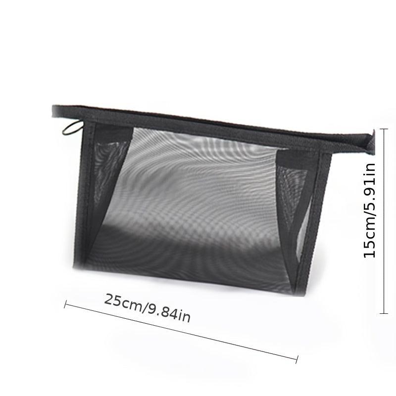 Travel Mesh Makeup Bag Portable Lightweight Toiletry Clear Storage Bag
