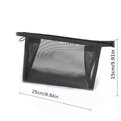 Travel Mesh Makeup Bag Portable Lightweight Toiletry Clear Storage Bag