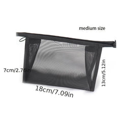 Travel Mesh Makeup Bag Portable Lightweight Toiletry Clear Storage Bag