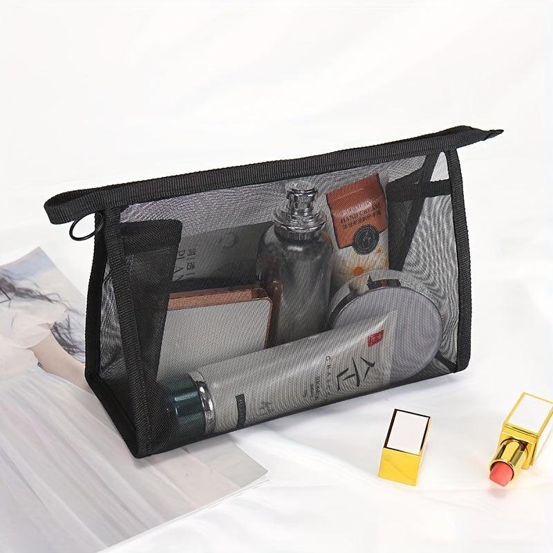 Travel Mesh Makeup Bag Portable Lightweight Toiletry Clear Storage Bag