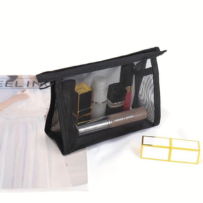 Travel Mesh Makeup Bag Portable Lightweight Toiletry Clear Storage Bag
