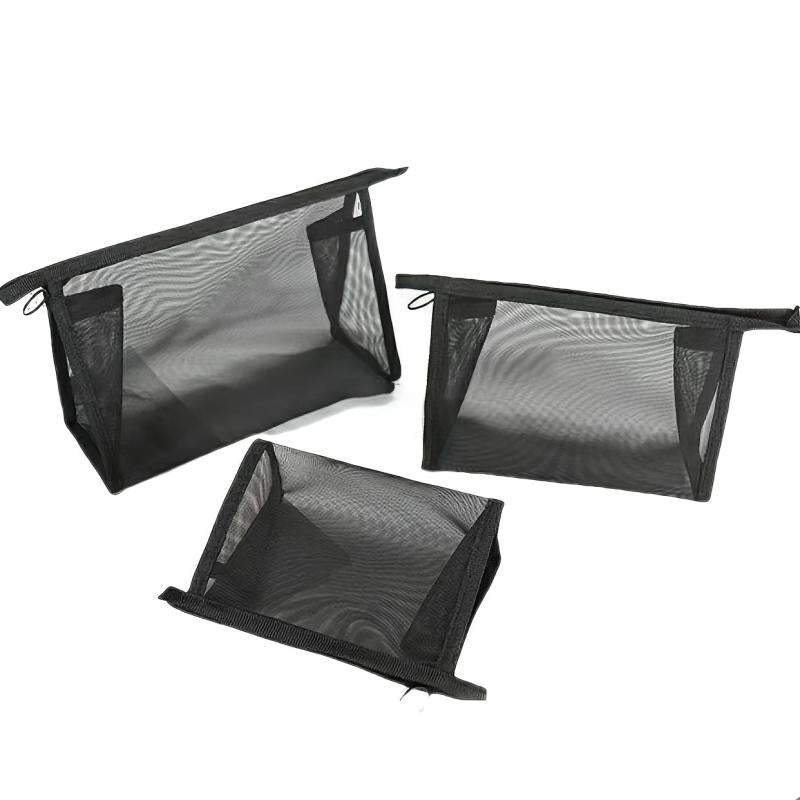Travel Mesh Makeup Bag Portable Lightweight Toiletry Clear Storage Bag