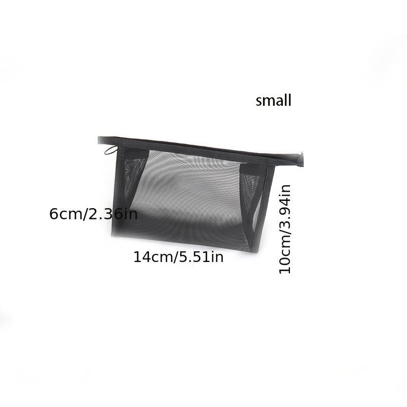 Travel Mesh Makeup Bag Portable Lightweight Toiletry Clear Storage Bag
