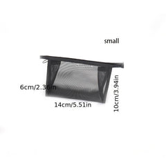 Travel Mesh Makeup Bag Portable Lightweight Toiletry Clear Storage Bag