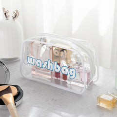 Clear Toiletry Bag Water Resistant Zipper Makeup Cosmetic Travel Organizer