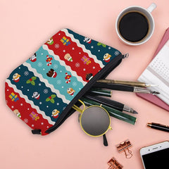 Christmas Makeup Bag Small Cosmetic Bags Waterproof Travel Toiletry Organizer