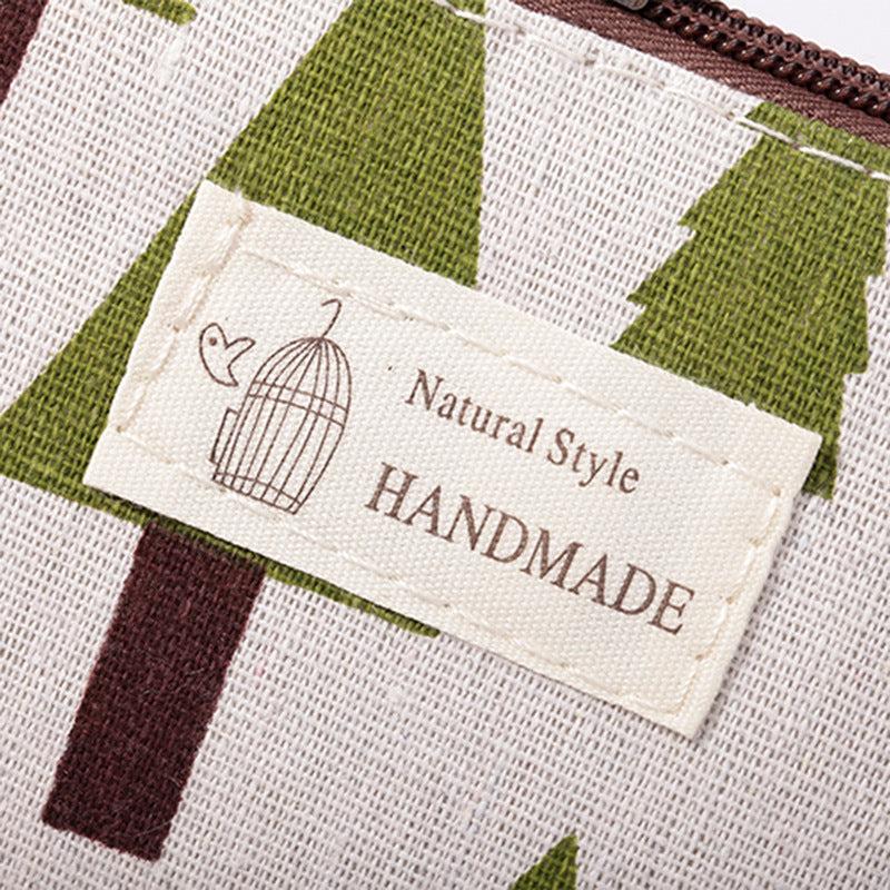 Canvas Makeup Bag with Zipper for Travel and Daily Use