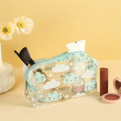 Cloud Pattern Clear Cosmetic Bag Travel Makeup Pouch Waterproof