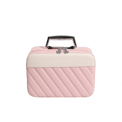 Portable Travel Makeup Cosmetic Case with Handle