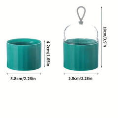 Makeup Sponge Holder Clear Cosmetic Blender Storage Box With Clear Lid