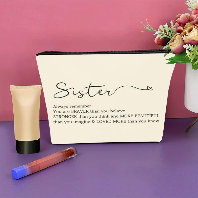 Braver Than You Think Makeup Bag for Sisters - Inspirational Gift