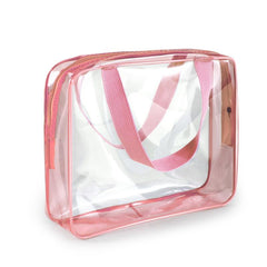 Portable Makeup Storage Bag Clear PVC Cosmetic Travel Toiletry Zipper Bag