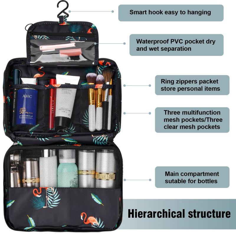 Large Hanging Toiletry Bag Travel Waterproof Makeup Organizer