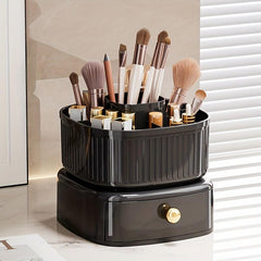 Makeup Brushes Organizer with Drawer Desktop Makeup Tools Holder Case