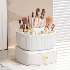 Makeup Brushes Organizer with Drawer Desktop Makeup Tools Holder Case