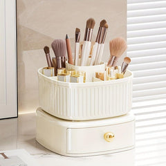 Makeup Brushes Organizer with Drawer Desktop Makeup Tools Holder Case