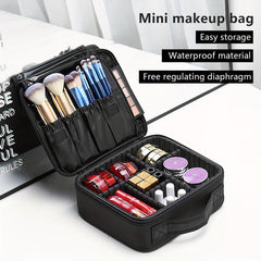 Portable Makeup Case Waterproof with Adjustable Dividers