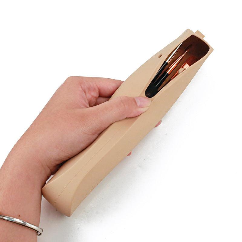 Silicone Makeup Brush Holder Travel Case Cosmetic Bag