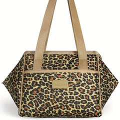 Leopard Print Makeup Bag Portable Cosmetic Pouch Travel Organizer