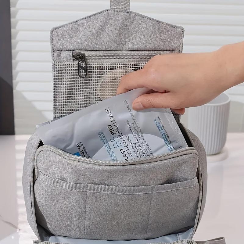 Portable Toiletry Wash Bag Lightweight Zipper Makeup Organizer