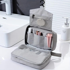 Portable Toiletry Wash Bag Lightweight Zipper Makeup Organizer