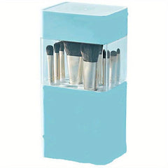 Makeup Brush Holder Organizer with Lid Portable Waterproof Dustproof